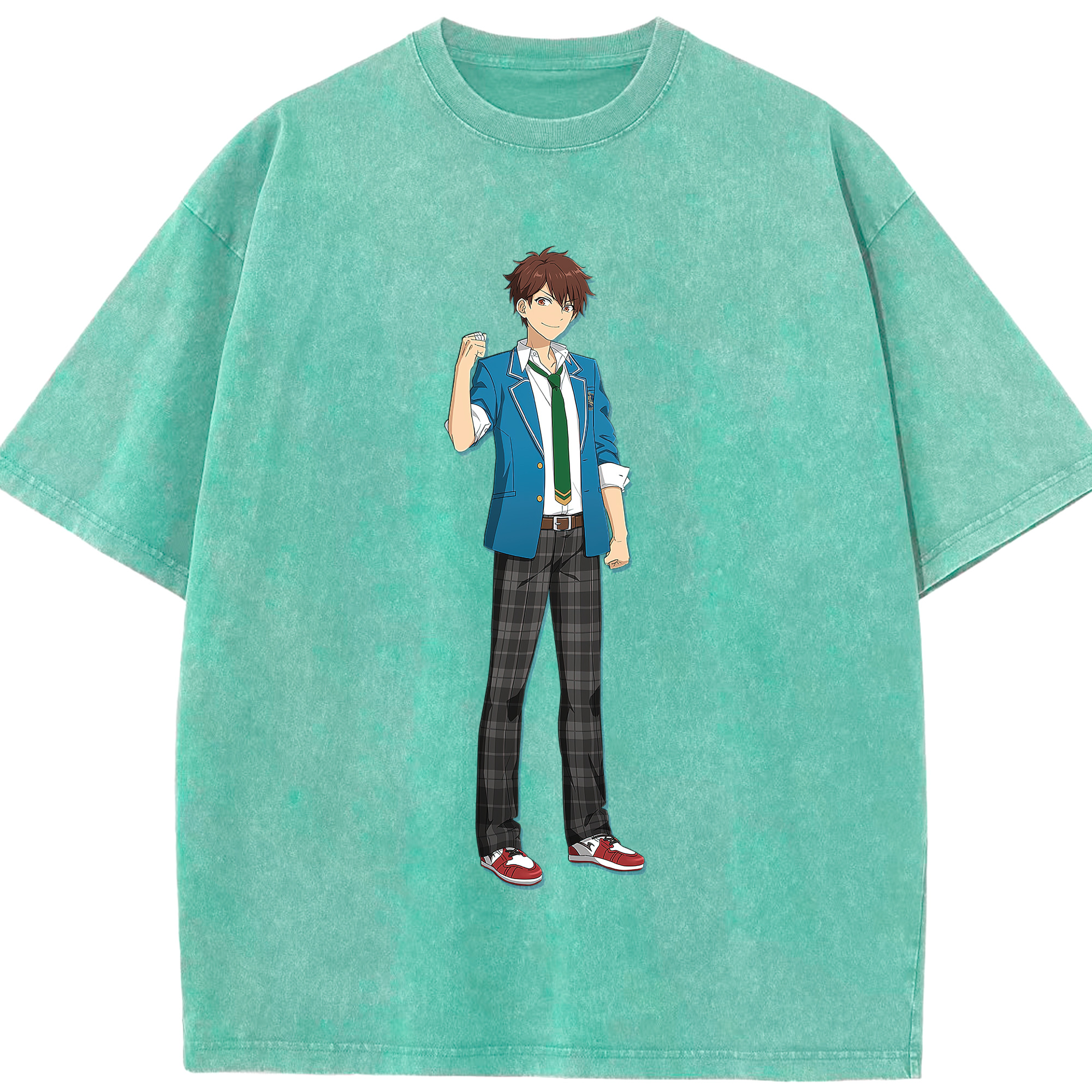 （画像用） あんさんぶるスターズ! Ensemble Stars 綿100% ヴィンテージ風 半袖Tシャツ（フロントプリント）
